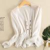 Guipin Talla Única Libre de Fugas 130 Jin Cardigan de Punto Interno Bingma Chal Pequeño Camisa Exterior para Aire Acondicionado