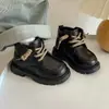 Botas Martin para Niños, Nuevo Estilo Otoño e Invierno, Botas Amarillas para Niños Pequeños, Zapatos Suaves para Caminar para Bebés, Botas de Cuero para Niñas, Botas Cortas para Niños