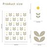 Adesivos de parede de flores fofos e acessíveis transfronteiriços, modernos, simples, para decoração de jardim de infância, adesivos para decoração de quarto, mural