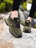 Zapatos de Senderismo Campo Traviesa para Hombre, Malla Transpirable Antideslizantes Ligeros, Zapatos Deportivos, Zapatos de Senderismo al Aire Libre para Hombre