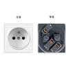 Accesorios de enchufe de interruptor de pared tipo 86 transfronterizos, marco de vidrio blanco y 52 módulos funcionales se pueden combinar libremente