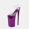 Sandalias transparentes de tacón ultra alto sexy tipo stiletto con plataforma al por mayor de fabricante para exhibiciones de autos, desfiles de moda y uso en discotecas