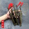 Fengshen Romance Cine y Televisión Alrededor Lista de Fengshen Comerciantes Wang Jian con Vaina Arma Metálica Juguete Modelo de Aleación Adornos 22CM