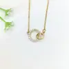 Collar de Acero Inoxidable para Mujer Joyería de Nicho Versátil Colgante de Cobre Cadena Elegante para Clavícula Joyería Cadena de Lujo Ligero