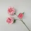 Flores Artificiales de 3 Ramas con Acabado de Lujo, Decoración de Paisaje Realista, Adornos de Flores Falsas, Flores Artificiales, Flores de Plástico