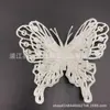 Nuevas decoraciones de Navidad: Mariposa de lentejuelas doradas de doble capa para árbol de Navidad, corona de Navidad, artículos decorativos para bodas y cajas de regalo