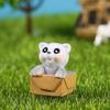 Gatito Travieso Adornos de Micropaisaje de Escritorio DIY Adornos de Resina Decoración de Escena Suculenta