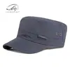 Chapéu Masculino de Aba Reta, Estilo Coreano para Primavera e Verão, Viseira Respirável com Proteção Solar, Chapéu Militar Casual Feminino para Exterior, Chapéu de Montanhismo, Secagem Rápida