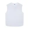 Regata sem mangas de gola redonda estilo high street com design de strass cruzado estilo americano com lantejoulas estreladas camiseta de marca da moda para adolescentes