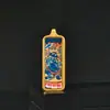 1*3 Ocho Grandes Budas Guardianes de la Vida Zha Ji Manjushri Mahasthamaprapta Wuye Zorro Inmortal Acero de Titanio Colgante Tangka Pequeña Barra de Oro