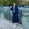 Traje Completo de Uniforme para Alunos do Ensino Fundamental II e Ensino Médio, Traje Completo de Uniforme de Turma para Alunos do Ensino Médio, Blazer, Uniforme Escolar, Traje Completo de Uniforme de Turma Estilo College