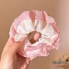 Pañuelo Cuadrado a Cuadros Estilo Coreano para el Cabello, Goma Elástica Estilo Perezoso, Cuerda para Moño de Gama Alta, Goma para el Cabello Dulce