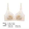 Sutiã de Renda Francesa com Bojo Triângulo para Mulheres Fino Push-up Seios Pequenos Lingerie Sexy Liquidação Fora de Época