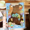 Prancheta Acrílica Desenho Animado Fofo A4 Pasta Transparente A5/A6 Prancheta de Armazenamento de Provas de Aluno Bloco de Notas