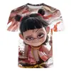 Minha vida depende de mim. Não posso deixar de ser o filho do diabo do céu. A camiseta 'mar de mar' tendência de estampa de verão para adolescentes gola careca manga curta
