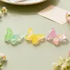 Adornos Pequeños de Resina Mariposa Degradado UV, Materiales para Funda de Teléfono con Pegamento Crema, Accesorios Decorativos Hechos a Mano de Ensueño