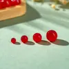 Cuentas redondas de vidrio de gelatina de 4-10 mm, imitación de jade, cuentas sueltas, accesorios para pulseras, collares, joyería, cuentas para manualidades y joyería hecha a mano