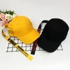 Gorra estrella con pequeña cinta amarilla gorra de béisbol femenina letra banda larga gorra de béisbol para hombre protección solar primavera y verano