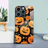 Aplicable a Funda de Cristal Templado para Apple 18PRO 17PROMAX Cubierta Protectora de Calabaza Navideña iPhone16 Cara Sonriente 17E