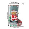 Hong Kong amor cross-border linho grande meia de Natal cerca saco de presente de Natal árvore de Natal pendurado saco de doces decorações