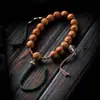 Pulseira de Sementes de Bodhi Olho de Fênix Nepalesa Original para Segurar em Mãos Círculo Único Pulseira de Contas de Oração Budista Atacado