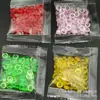 Fornecimento de fábrica embalagem de saco pequeno slime contas planas 1 a 50 gramas de contas artificiais para aquário contas de arroz contas de cristal