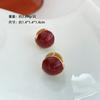 Nuevos Pendientes Ankela de Esmalte Rojo, Modernos y Versátiles, Pendientes Retro de Lujo Ligero con un Toque Nicho de Alta Gama