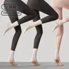 Calcetines de yoga con punta redonda, antideslizantes, estilo de tubo largo, color liso, transpirables, versátiles, aptos para Pilates y fitness, hasta la pantorrilla, disponibles para envío directo