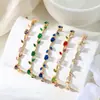 Pulseira Fofa e Doce Estilo Ins Mais Vendida Transfronteiriça com Flores, Folhas, Borboleta, Zircônia e Pulseira de Cobre, Presente de Dia dos Namorados