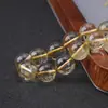 7A cuarzo rutilado dorado natural cuentas sueltas accesorios DIY pulsera de cuentas de cristal hecha a mano accesorios de joyería al por mayor