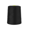 Rollo Grande 1.0kg Blanco y Negro 402 Hilo para Coser, Alta Solidez, Hilo Plano para Coser, Hilo para Overlock, Alta Resistencia a la Tracción para Máquinas de Coser