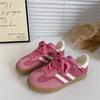 Zapatillas de Entrenamiento Alemanas Retro de Nicho Estilo Hong Kong para Mujer, Nuevas Populares de Verano 2026 Zapatos Blancos, Zapatillas Casuales Versátiles y Transpirables