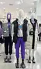 Tienda de ropa maniquí pintado al horno modelo de pie en ventana hombre y mujer cuerpo completo molde de cuerpo humano para ropa display modelo femenino
