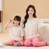 Traje de Algodón Modal para Niños Verano 2024 Pijama Fresco para Padres e Hijos Ropa para el Hogar con Aire Acondicionado para Niños Medianos y Grandes Pantalones de Manga Corta