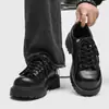 Botas de Trabalho Retro Americanas Masculinas Outono Nicho High-End Myllard Sola Grossa Cano Baixo Couro Calçados Casuais Masculinos