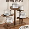 Soporte para plantas suculentas para balcón de casa, estante de almacenamiento simple de varias capas para macetas de interior, soporte de exhibición de plantas para plantas verdes