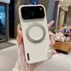 Suporte integrado 360 adequado para capa de celular de couro liso Apple 17 Pro Max iPhone 16 capa protetora galvanizada anti-queda