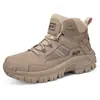 Zapatos de Hombre Talla Grande, Botas Martin de Caña Alta de Moda para Exteriores, Entrenamiento de Campo al Aire Libre, Entrenamiento de Campo, Botas Militares para Senderismo, Zapatos de Trabajo