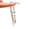 Pulsera de Perlas con Estrella de Ocho Puntas de Diamantes Brillantes para Mujer, Estilo Palacio Retro, Moderna y Elegante, Joyería de Mano de Nicho, Accesorios de Alta Gama