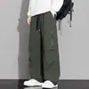 Pantalones cargo de estilo americano modernos con múltiples bolsillos para hombre, nueva colección primavera/otoño, casual, corte holgado, tallas grandes, versátiles, pantalones largos de pierna recta