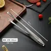 Pinças para Churrasco para Cozinha de Restaurante e Uso Doméstico, Aço Inoxidável 304, Pinças para Alimentos Estilo Coreano para Bife, Pinças para Alimentos de Comprimento Estendido