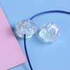 Cielo Estrellado Luminoso Color AB Translúcido Garra de Gato Pulsera de Abalorios Acrílicos con Agujero Vertical Colgante Accesorios de Joyería DIY