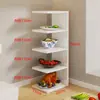 Prateleira de Armazenamento para Preparo de Cozinha Bancada Pratos de Acompanhamento Diversos Prateleira de Tigelas e Pratos Multicamadas Artefato de Armazenamento Multifuncional para Fogão