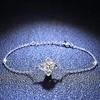 Pulseira de prata 925 Pulseira de diamante moissanita Trevo simples feminina transmissão ao vivo fábrica direta TikTok transmissão ao vivo