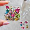 Bolsa de Material para Nail Art Macaquinho Pequeno Cor da Gema Igual ao do Livro Chapeuzinho Vermelho Diamante K9 Pontiagudo Diamante de Forma Especial Pacote Misto