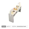 Conjunto Multifuncional de Mesa para Manicure e Cadeira para Esmaltes, Oferta Especial, Estilo Econômico, Individual ou Duplo, Luxo Leve, Estilo Trendy Ins, Estilo Creme