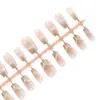 Nuevo Francés Dorado Claro Ojo de Gato Simple de Alta Gama Accesible Lujo Parche Desmontable Fresco Manicura Uñas Portátiles 30 Piezas
