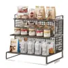 Mesa de Café de Oficina Estante de Almacenamiento de Bebidas Multicapa Lujo Ligero Portavasos para Mesa de Comedor de Cocina Estante de Almacenamiento de Snacks para Sala de Estar