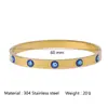 Pulseira Minimalista de Olho Grego de Aço Inoxidável de Alta Qualidade Europeia e Americana Transfronteiriça Luxuosa Não Desbota Venda Direta de Fábrica Atacado