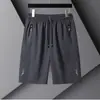 Pantalones Cortos Casuales de Secado Rápido de Verano para Hombre, Pantalones Cortos de Seda Helada de Alta Elasticidad, Pantalones Cortos Deportivos de Longitud Media para Tallas Grandes